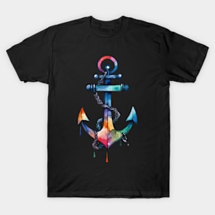 Anchor Watercolor Drawing T-Shirt